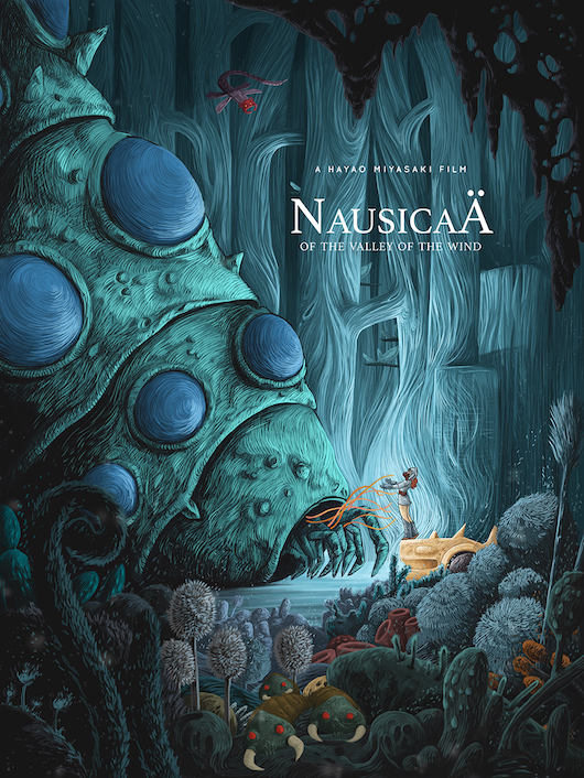 Nausicaä of the Valley of the Wind film poster.